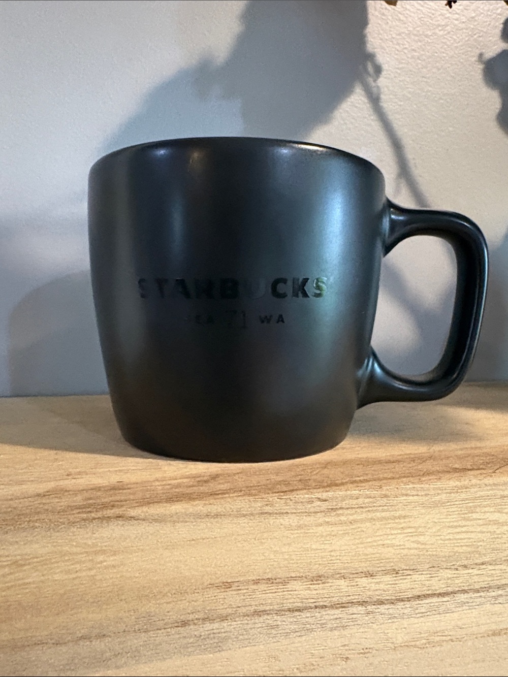 Starbucks SEA 71 WA 12oz. Ceramic Coffee/Tea Mug Cup Matte Black 2018 Seattle WA